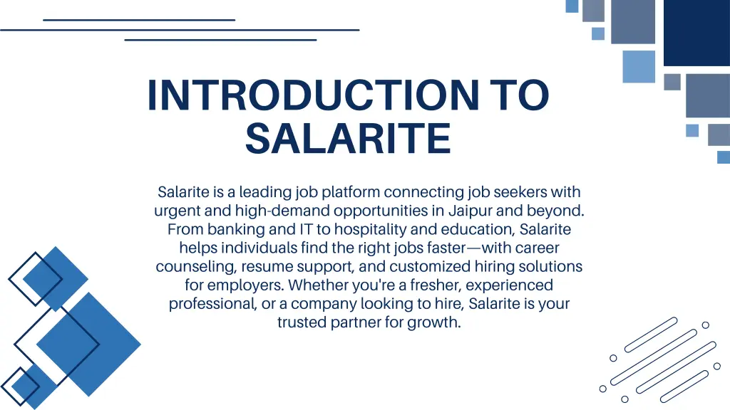 introduction to salarite
