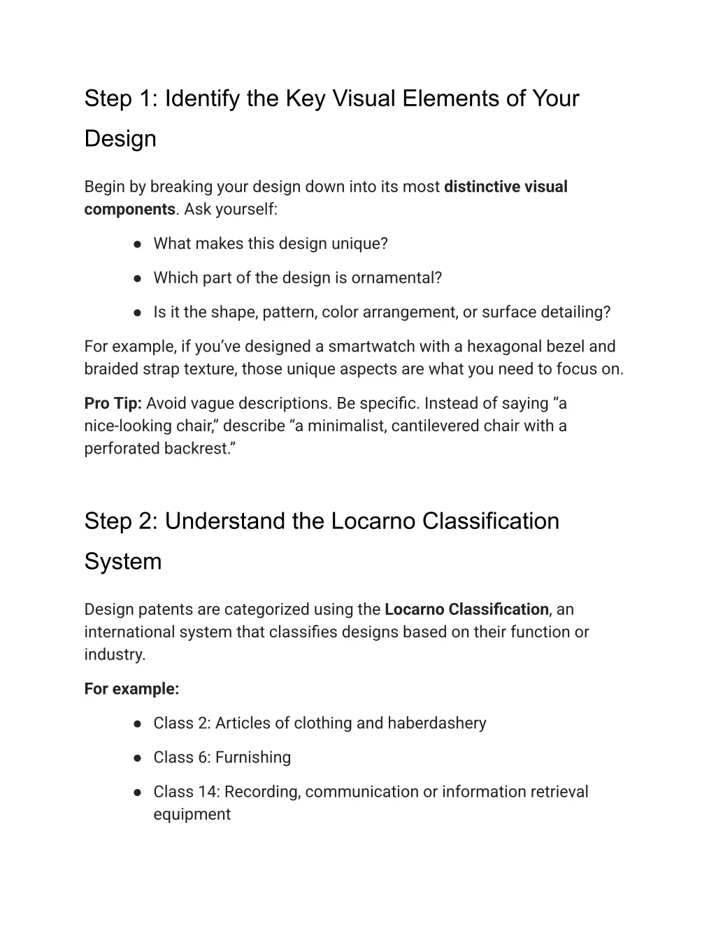 step 1 identify the key visual elements of your