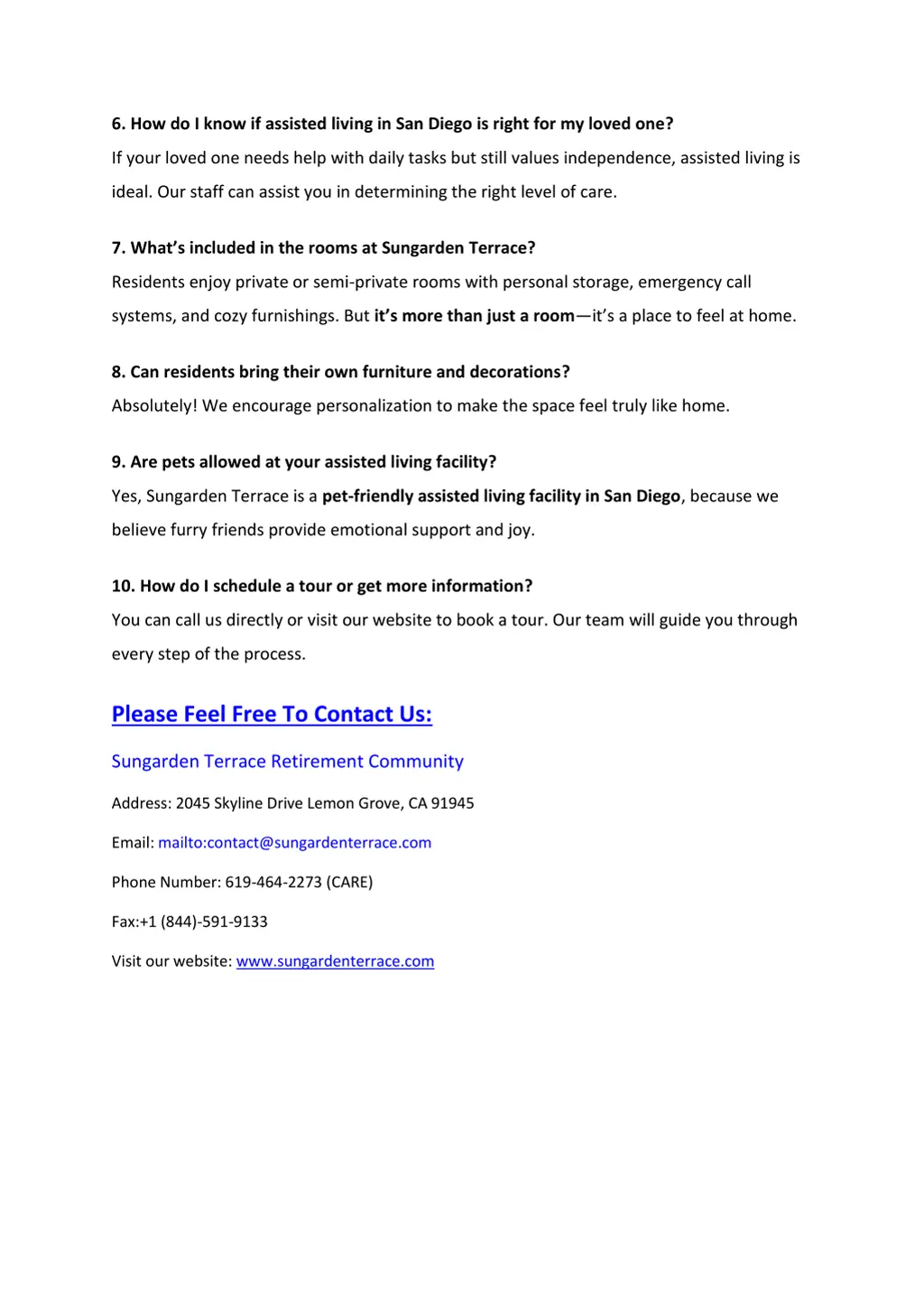 6 how do i know if assisted living in san diego