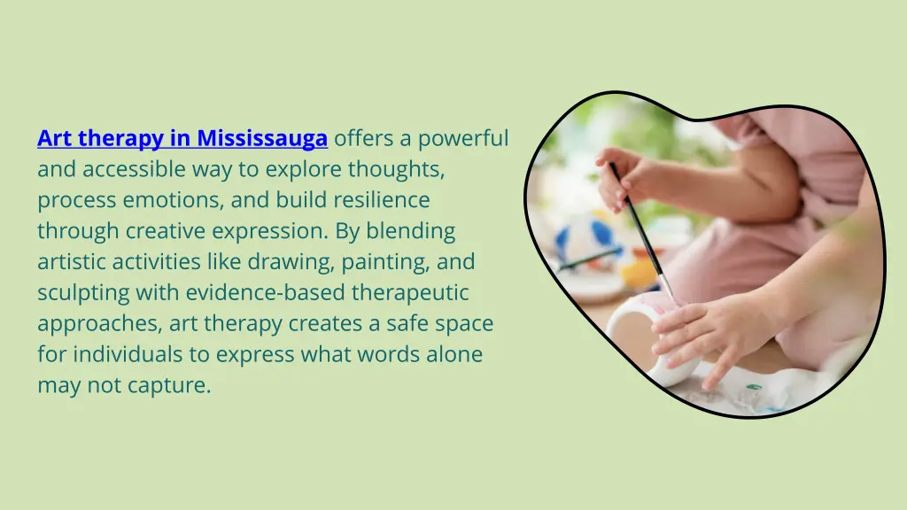 art therapy in mississauga offers a powerful
