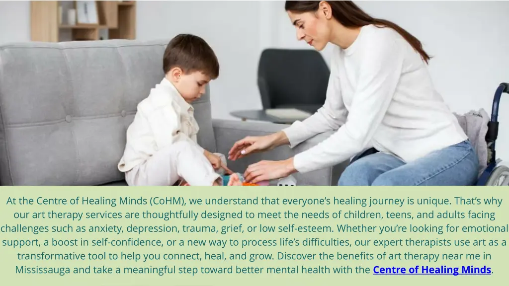 at the centre of healing minds cohm we understand