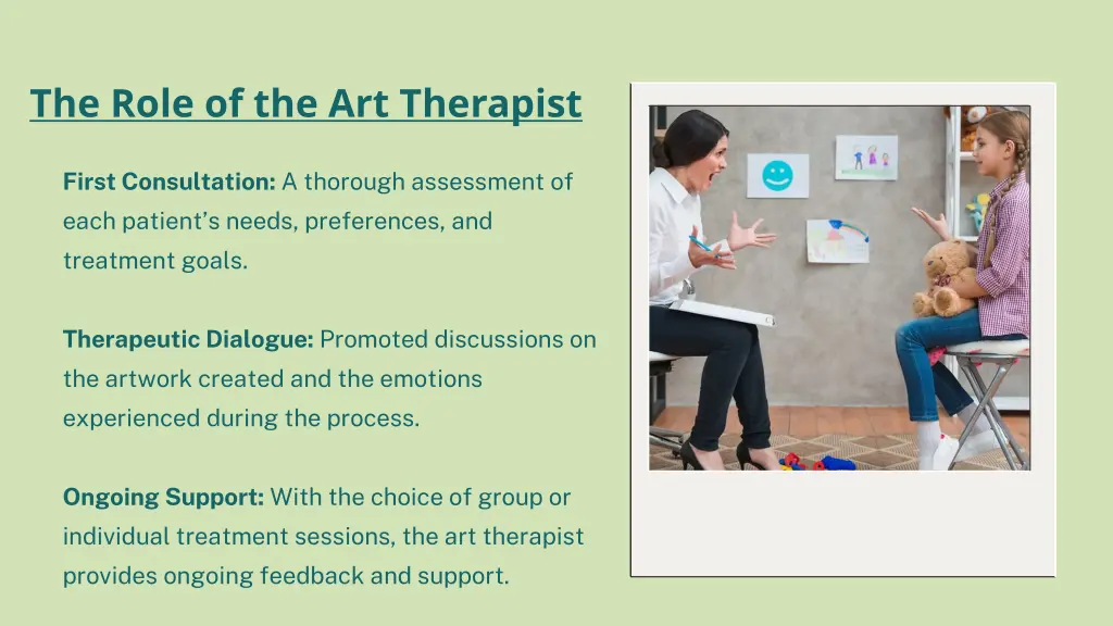 the role of the art therapist