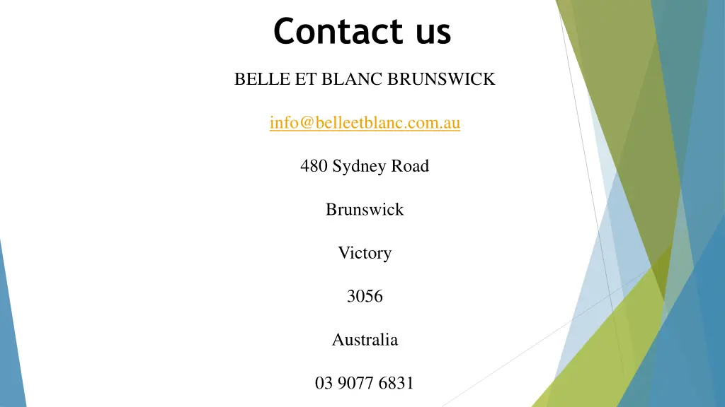 contact us