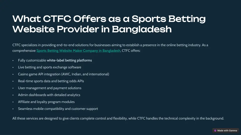 what ctfc offers as a sports betting what ctfc