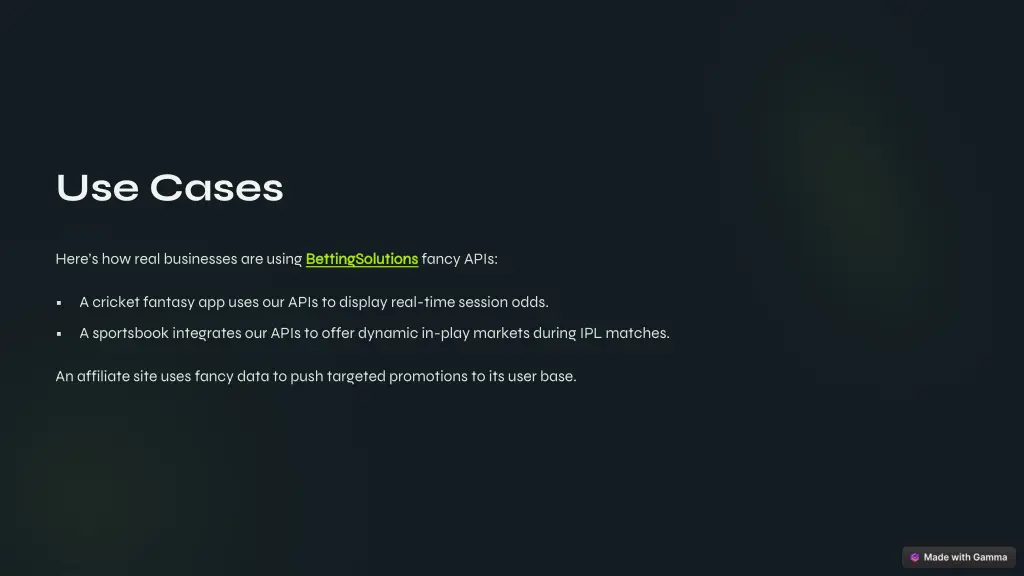 use cases