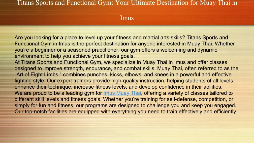 titans sports and functional gym your ultimate 1