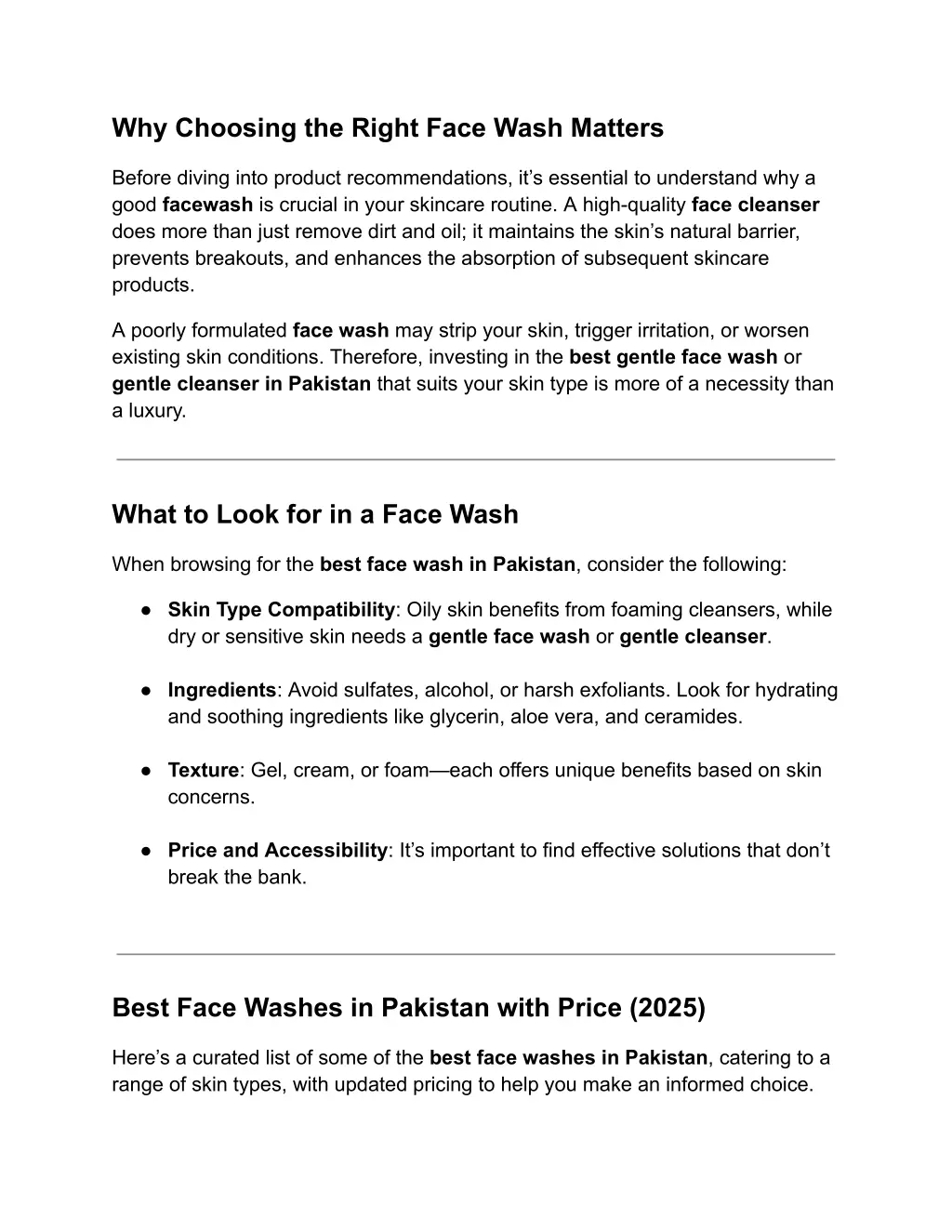 why choosing the right face wash matters