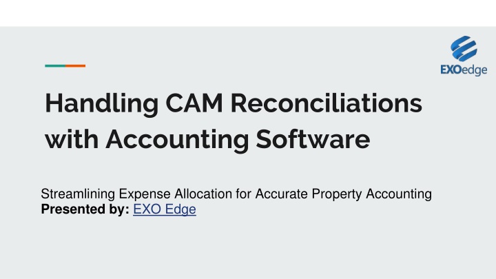 handling cam reconciliations with accounting