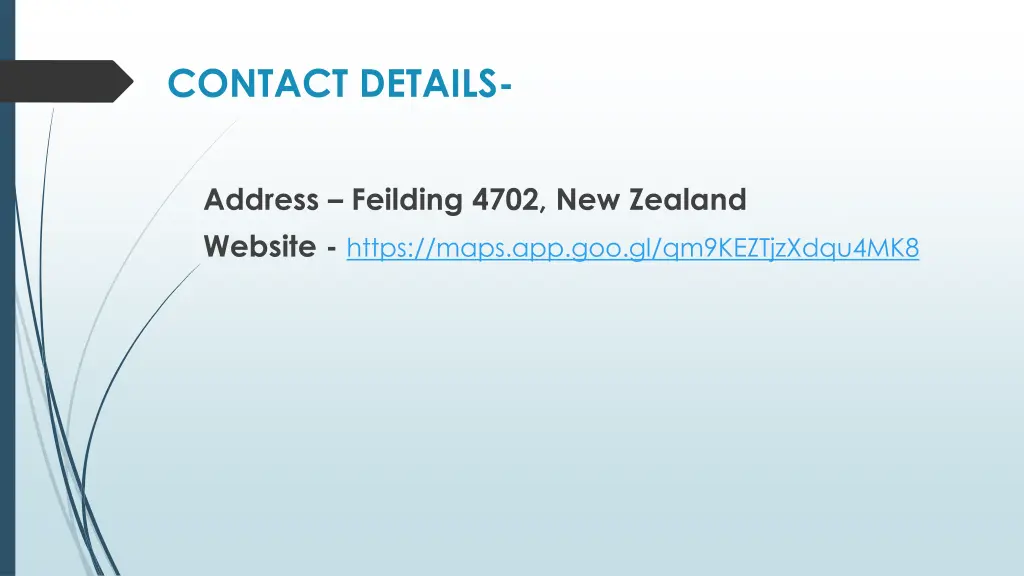 contact details