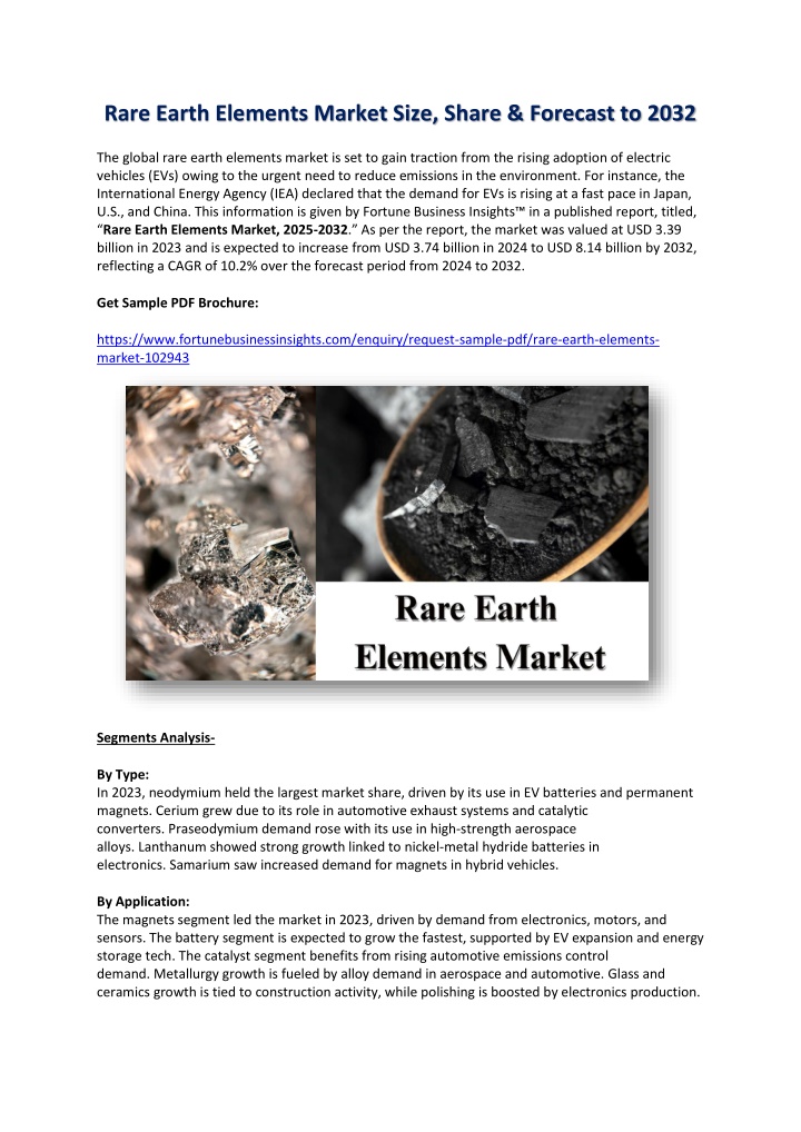 rare earth elements market size share forecast