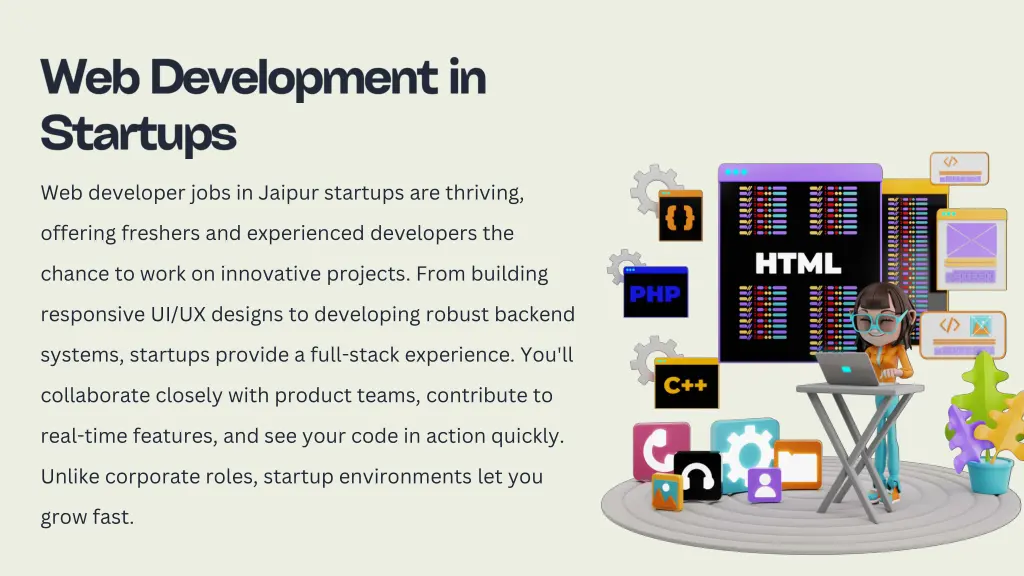 web developer jobs in jaipur startups are thriving