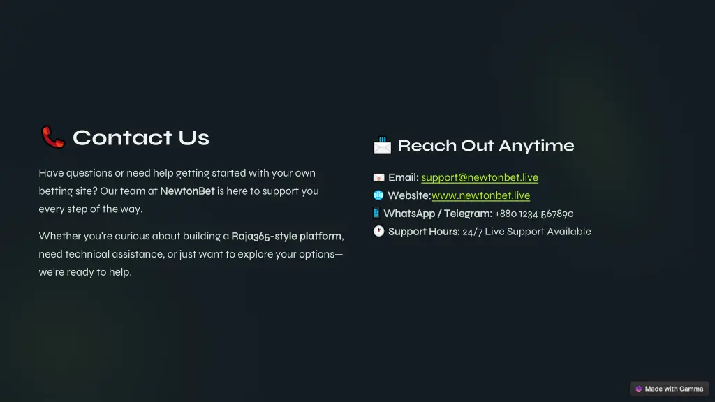 contact us