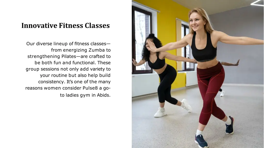 innovative fitness classes