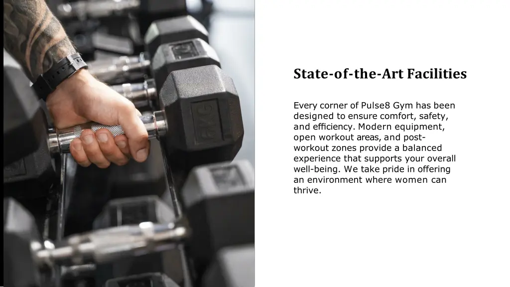 state of the art facilities