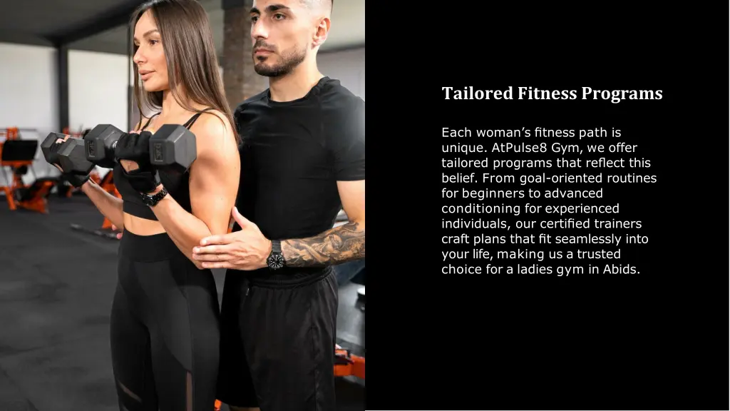 tailored fitness programs