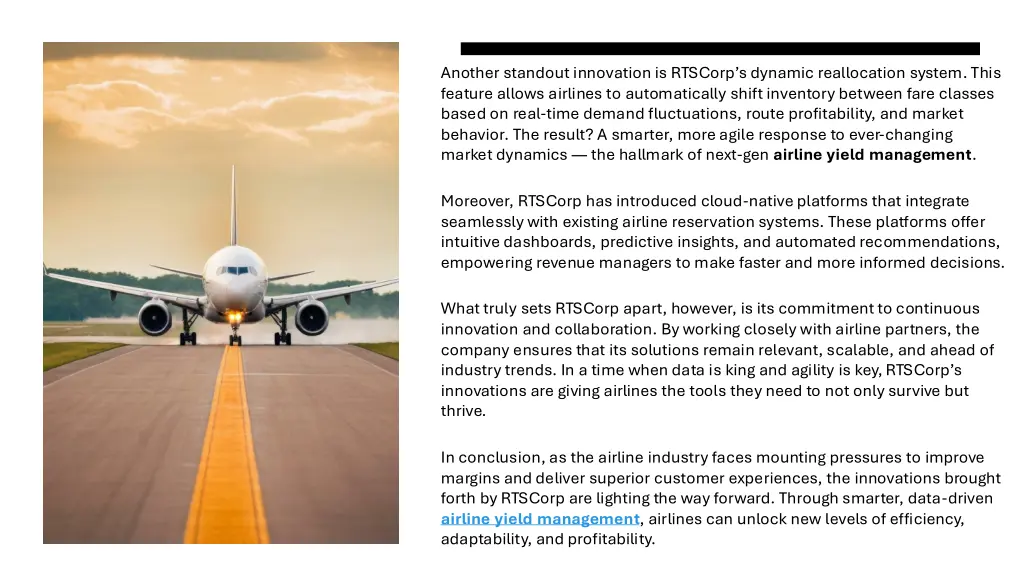 another standout innovation is rtscorp s dynamic
