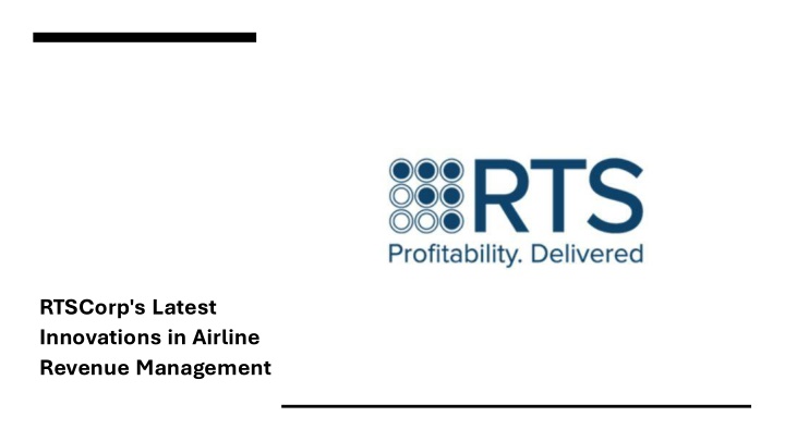 rtscorp s latest innovations in airline revenue