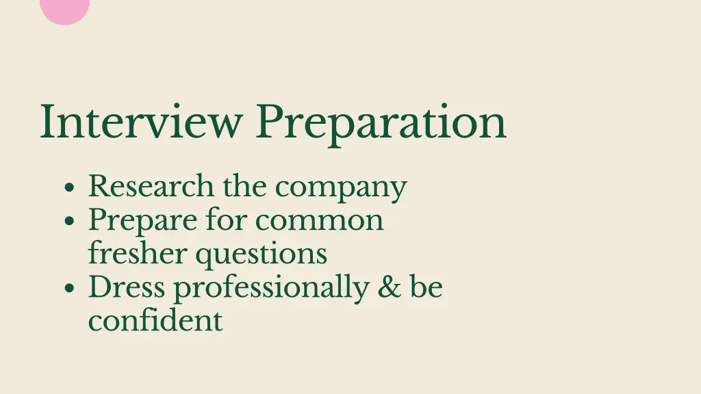 interview preparation