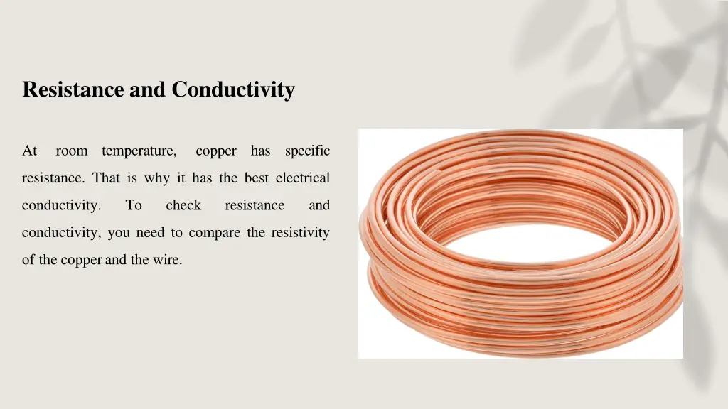 resistance and conductivity