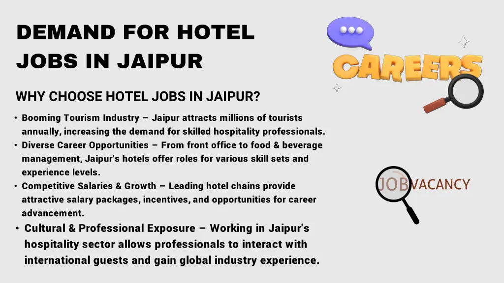 demand for hotel jobs in jaipur