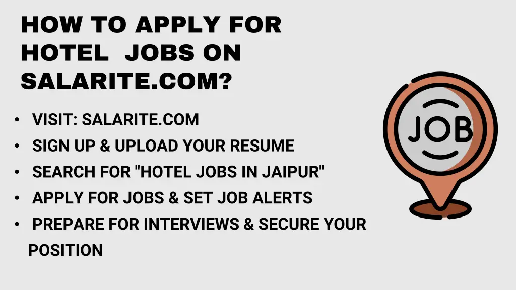 how to apply for hotel jobs on salarite com