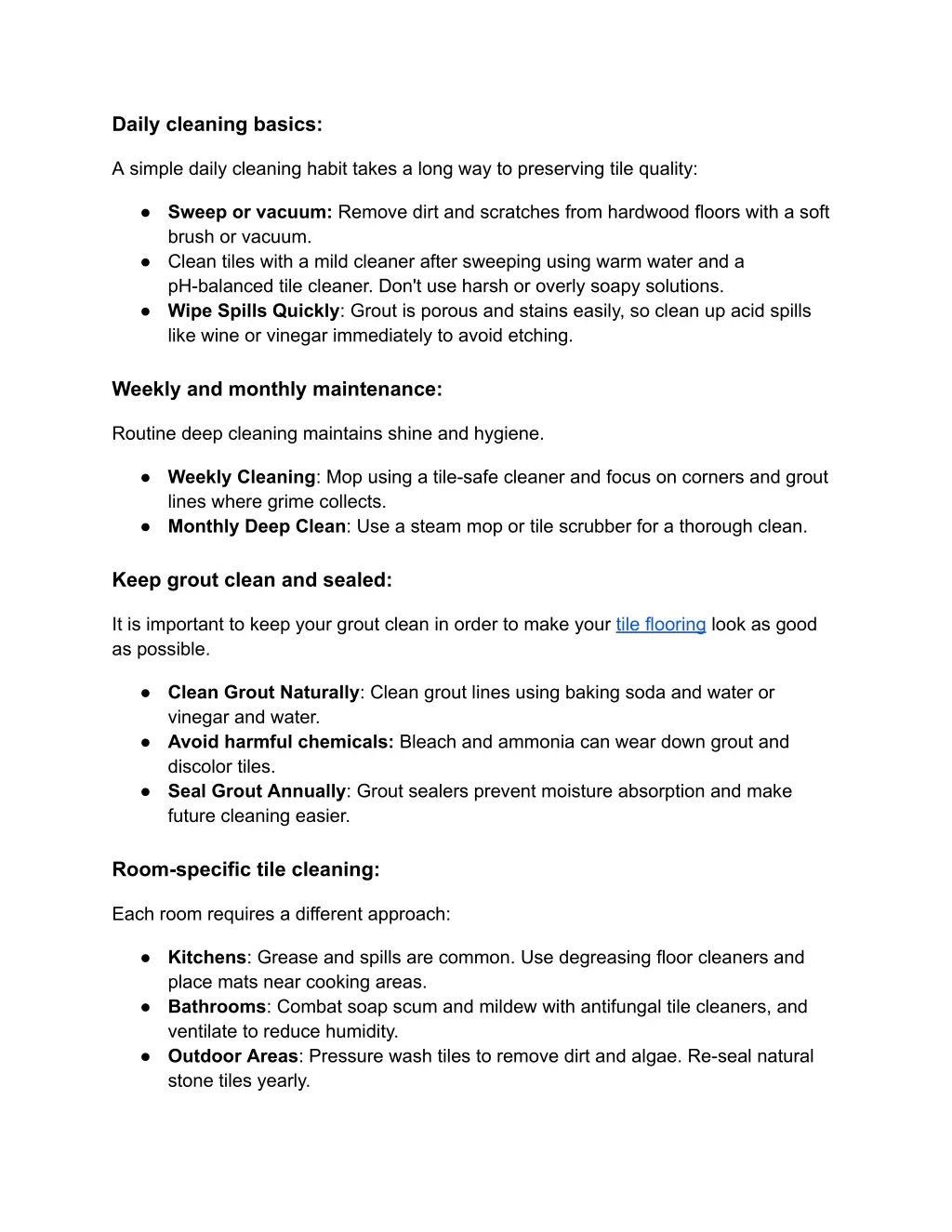 daily cleaning basics