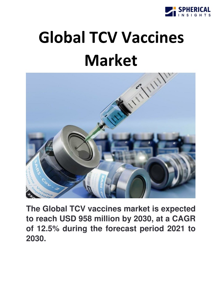 global tcv vaccines market