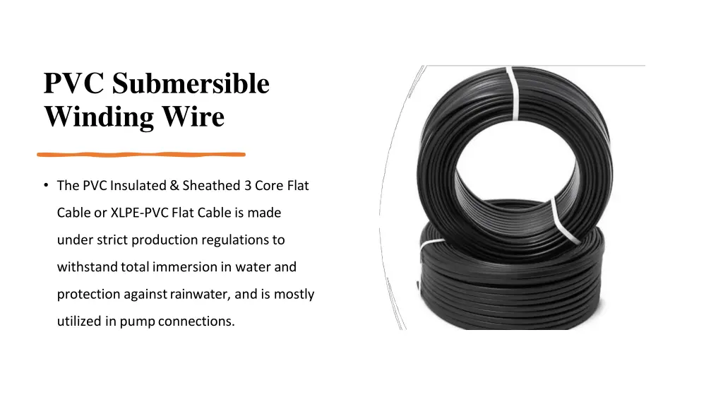 pvc submersible winding wire