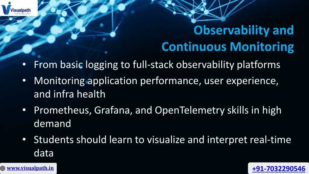 observability and continuous monitoring