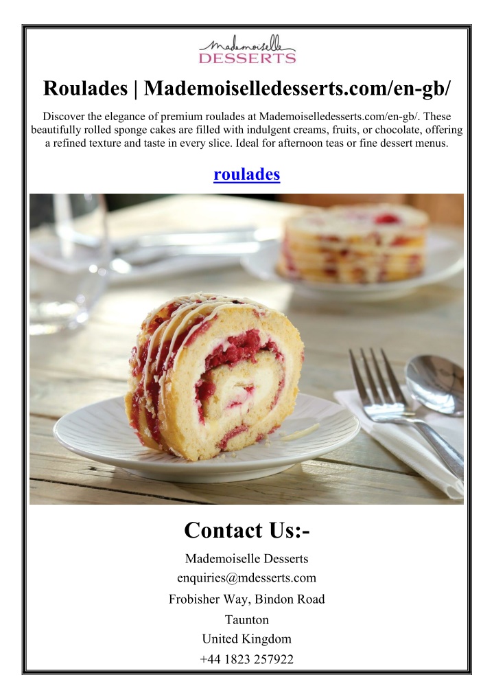 roulades mademoiselledesserts com en gb