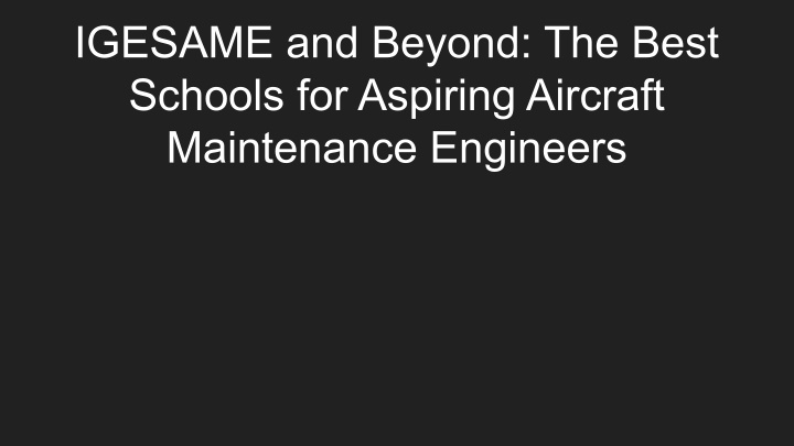 igesame and beyond the best schools for aspiring