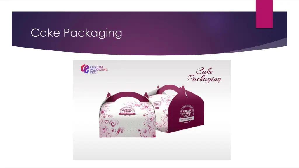 cake packaging