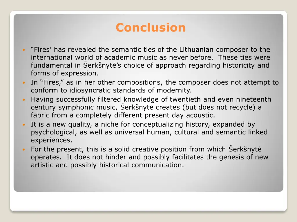 conclusion