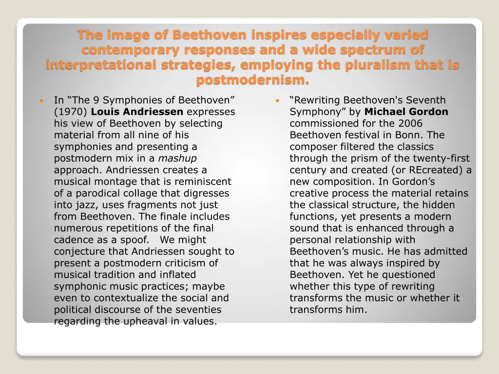 the image of beethoven inspires especially varied