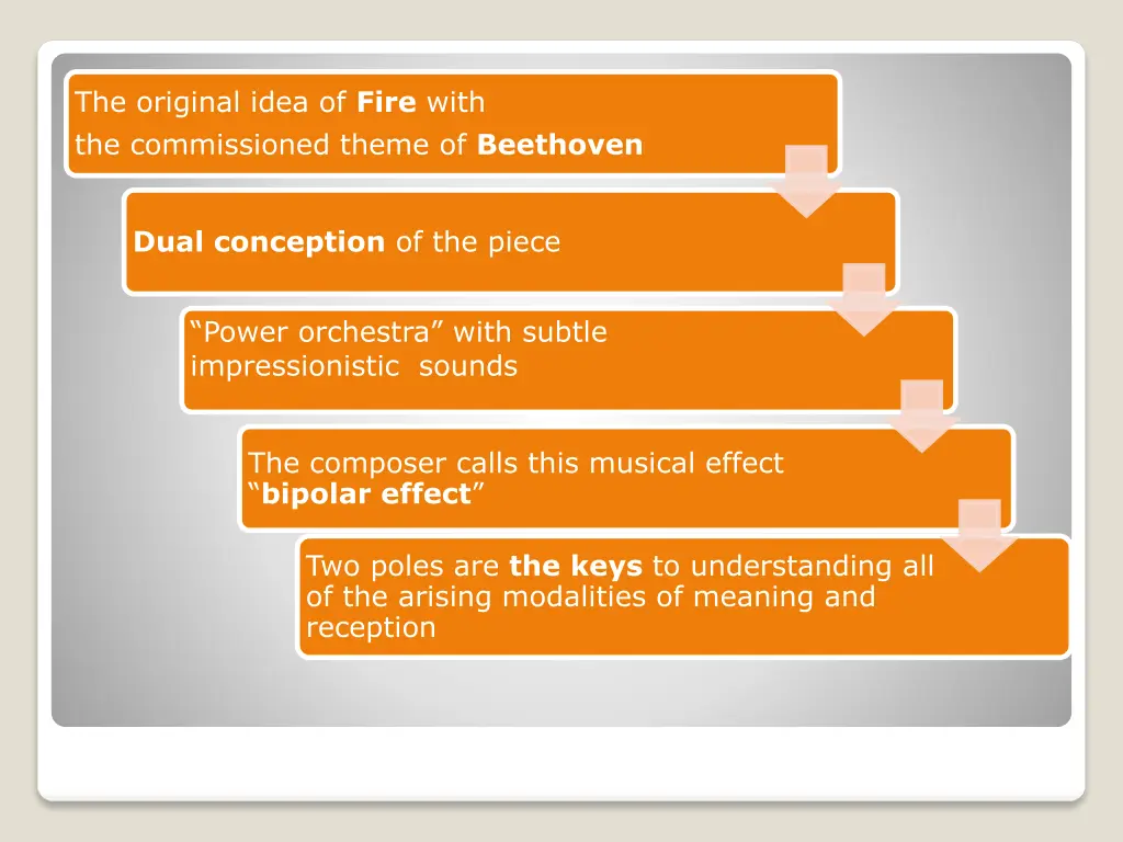 the original idea of fire with the commissioned