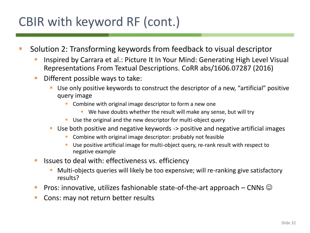 cbir with keyword rf cont