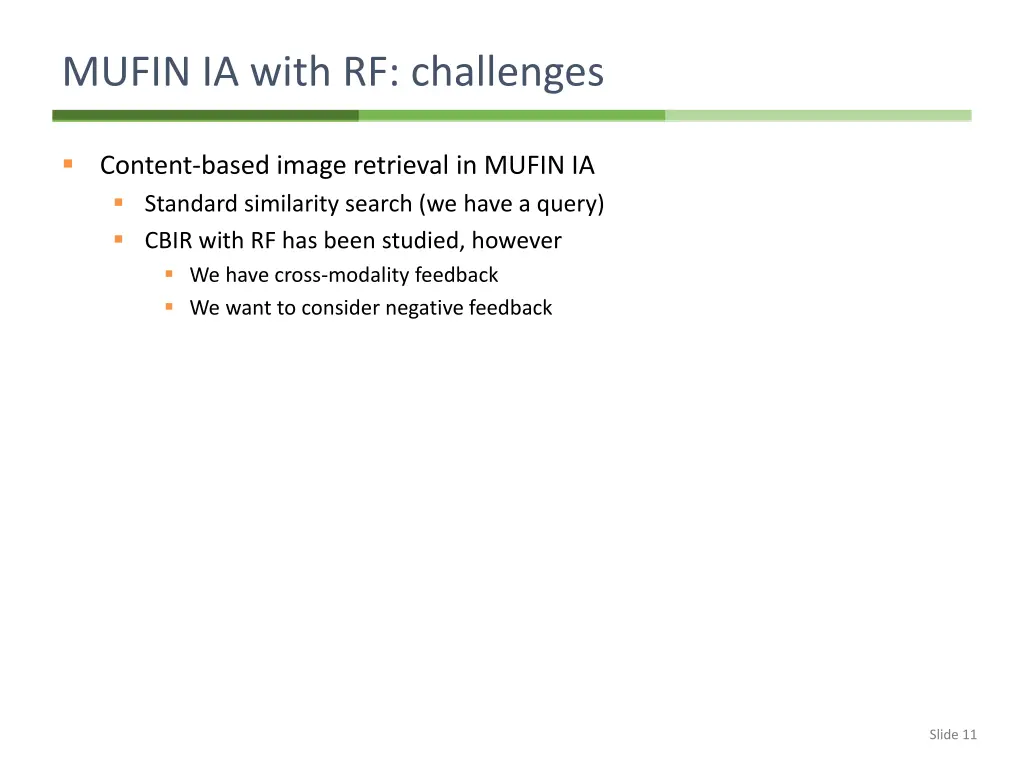 mufin ia with rf challenges