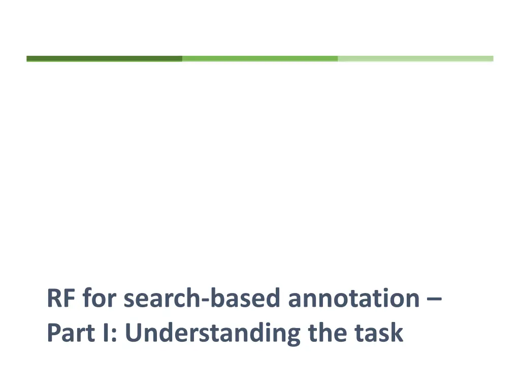 rf for search based annotation part