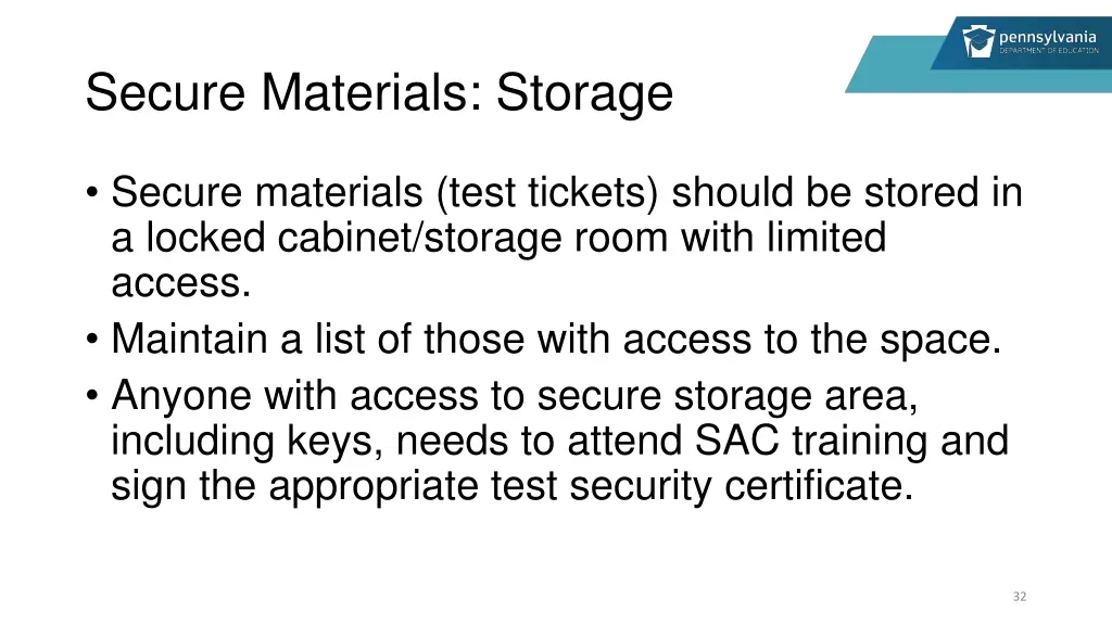 secure materials storage