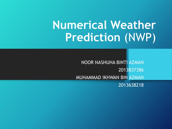 numerical weather prediction nwp