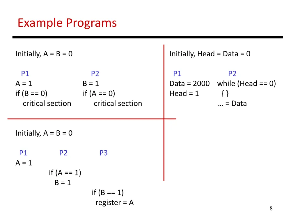 example programs