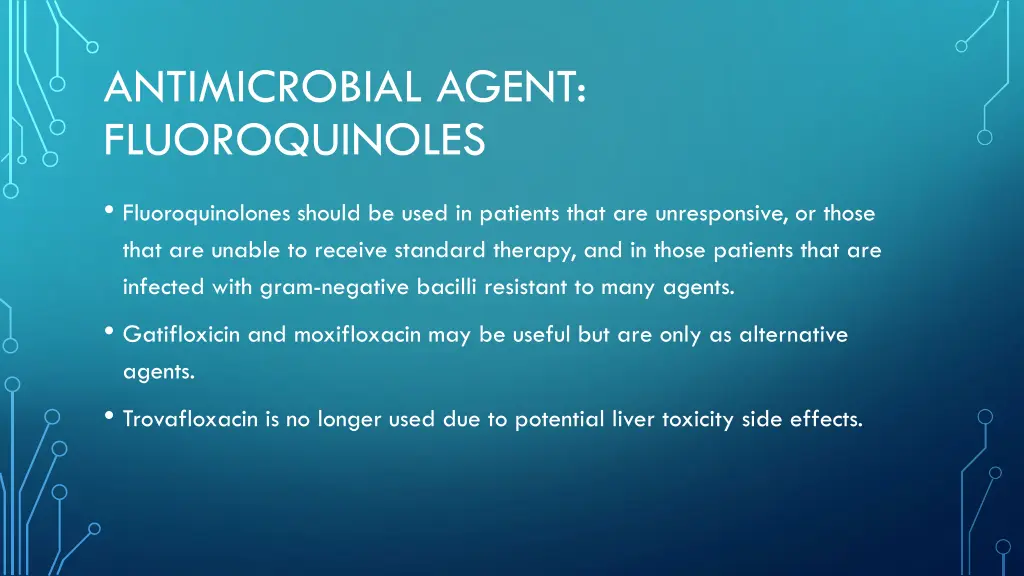 antimicrobial agent fluoroquinoles