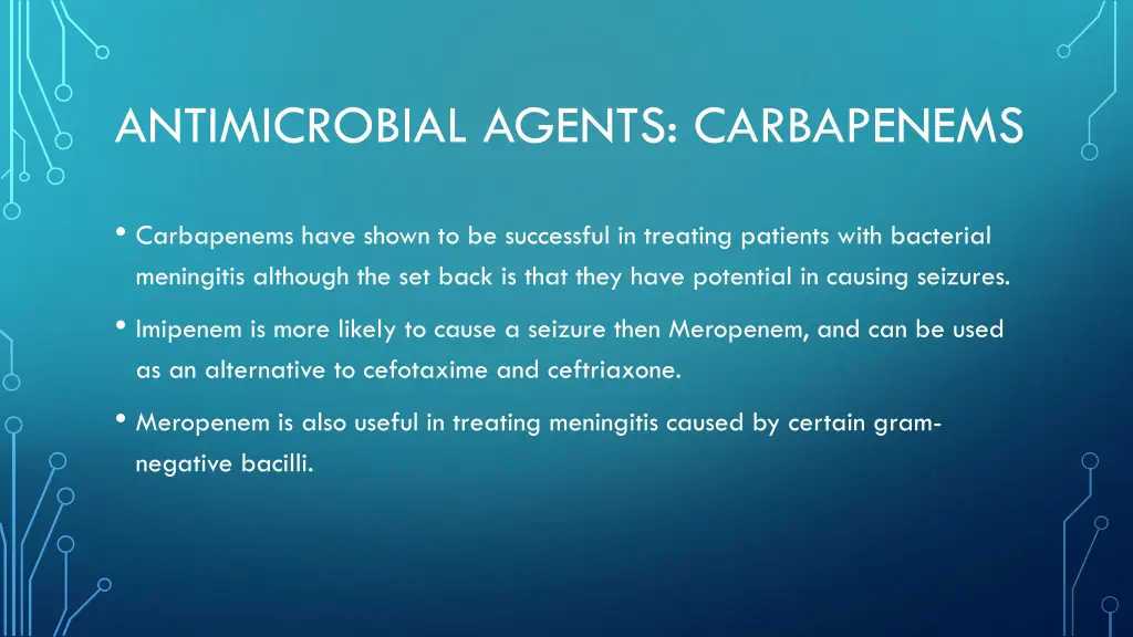 antimicrobial agents carbapenems