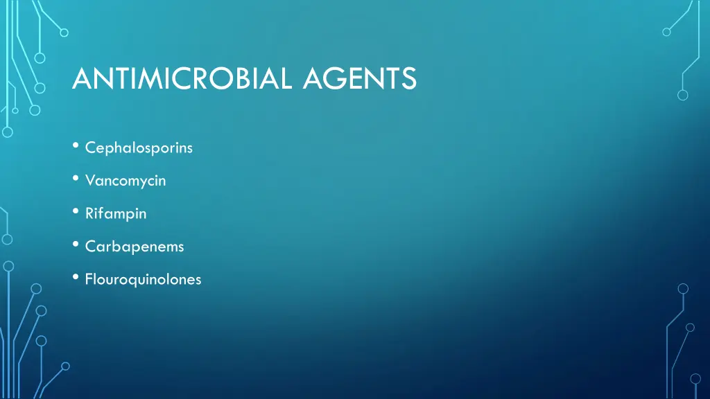 antimicrobial agents