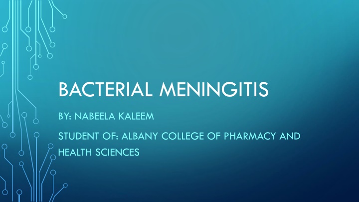 bacterial meningitis