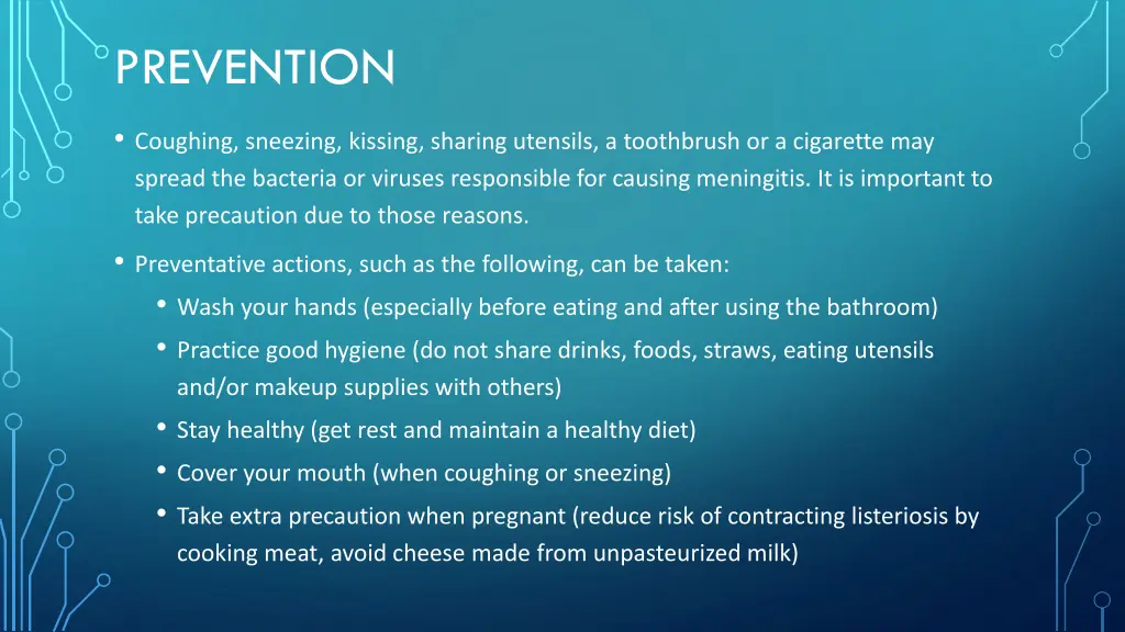 prevention