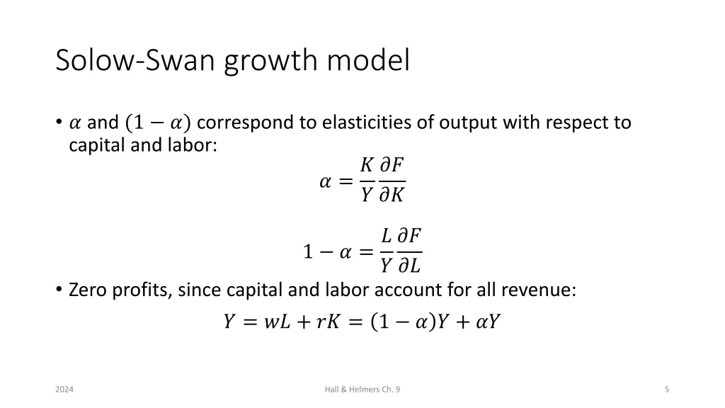 solow swan growth model 1