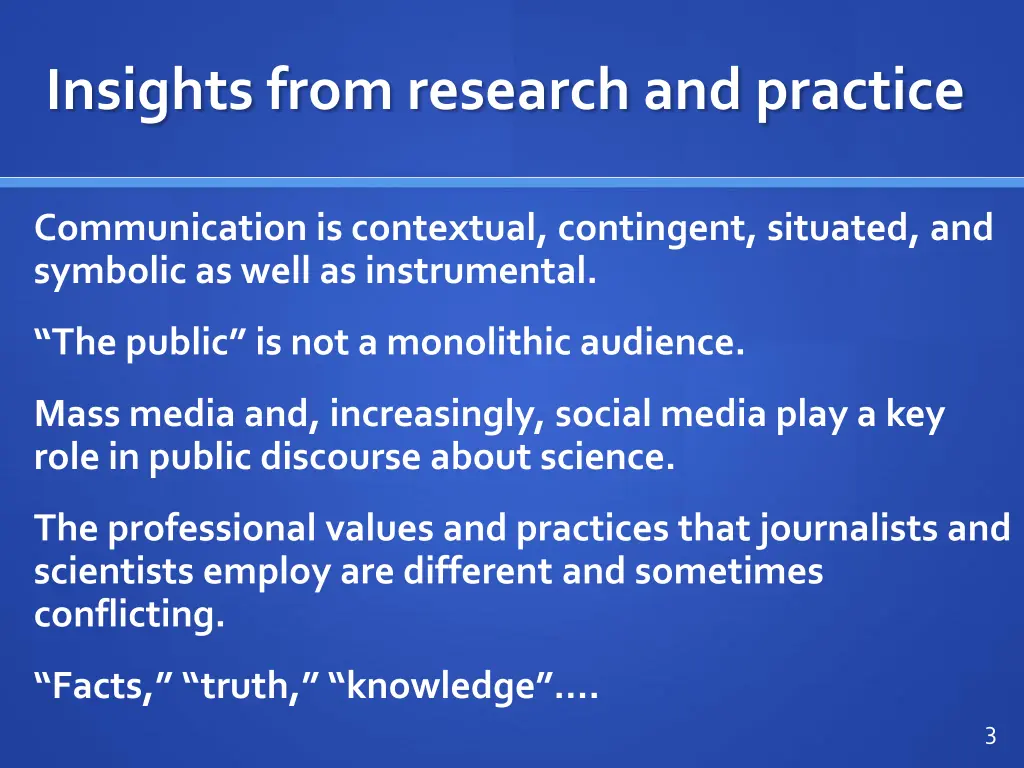 insights from research and practice