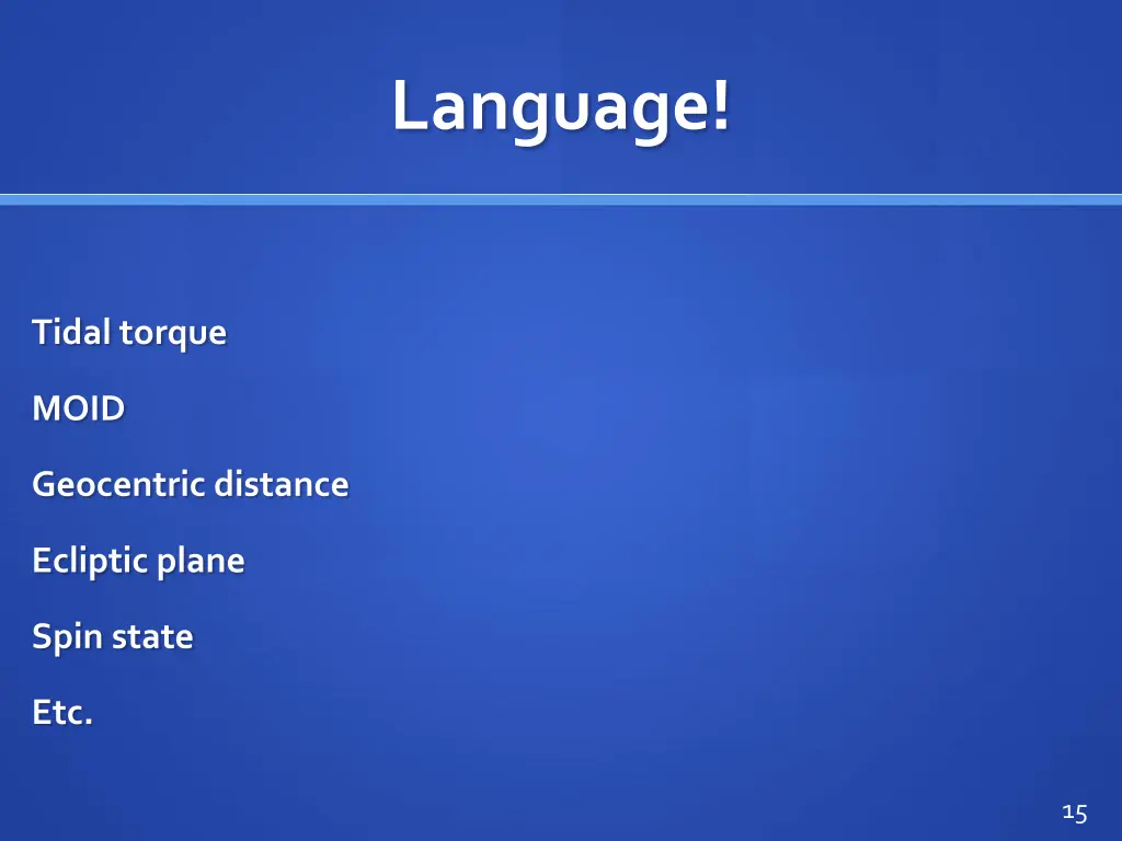 language
