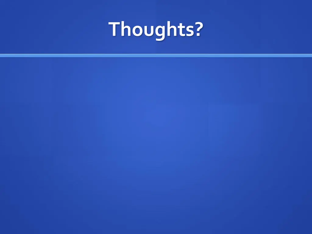 thoughts